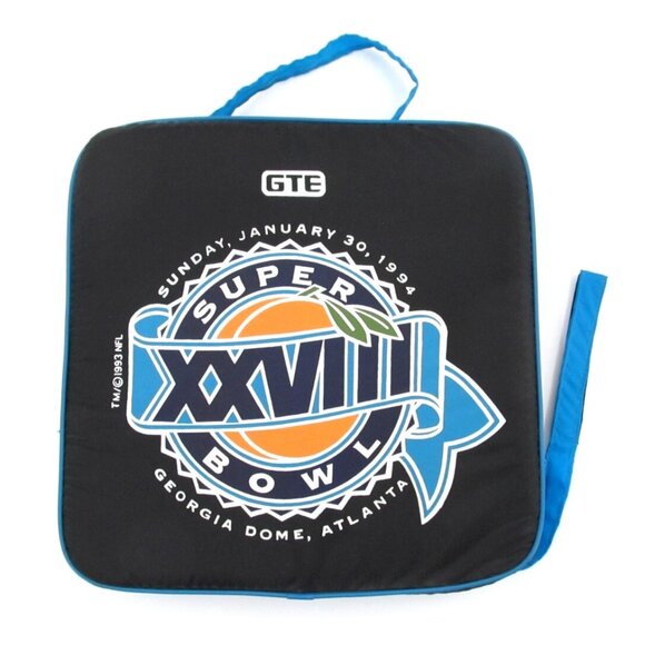 Super Bowl XXVIII 1994 GTE Seat Cushion + Game Program NFL Bundle Cowboys Bills - Picture 2 of 16